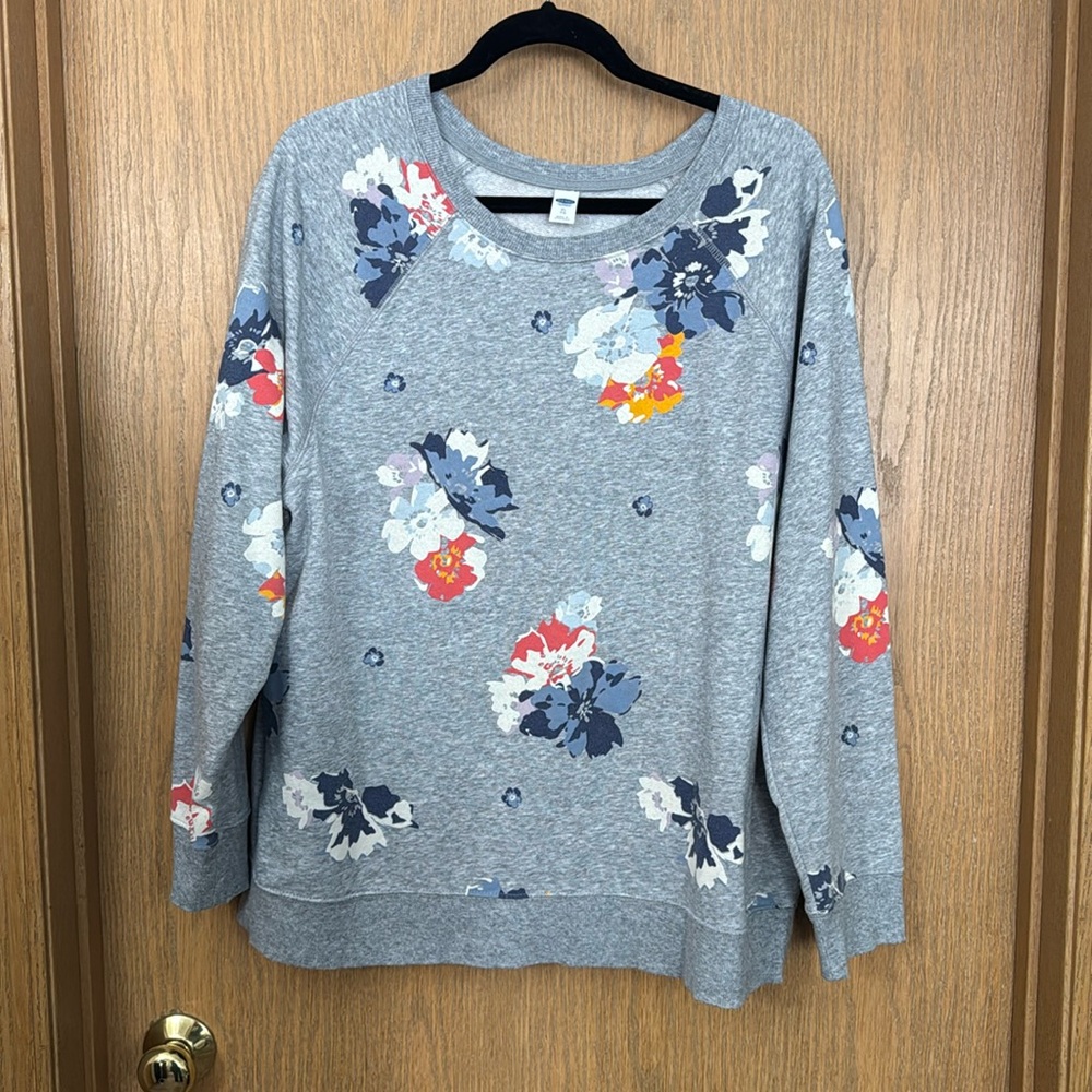 Old Navy floral sweatshirt